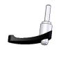 Lock handle for arm pad
